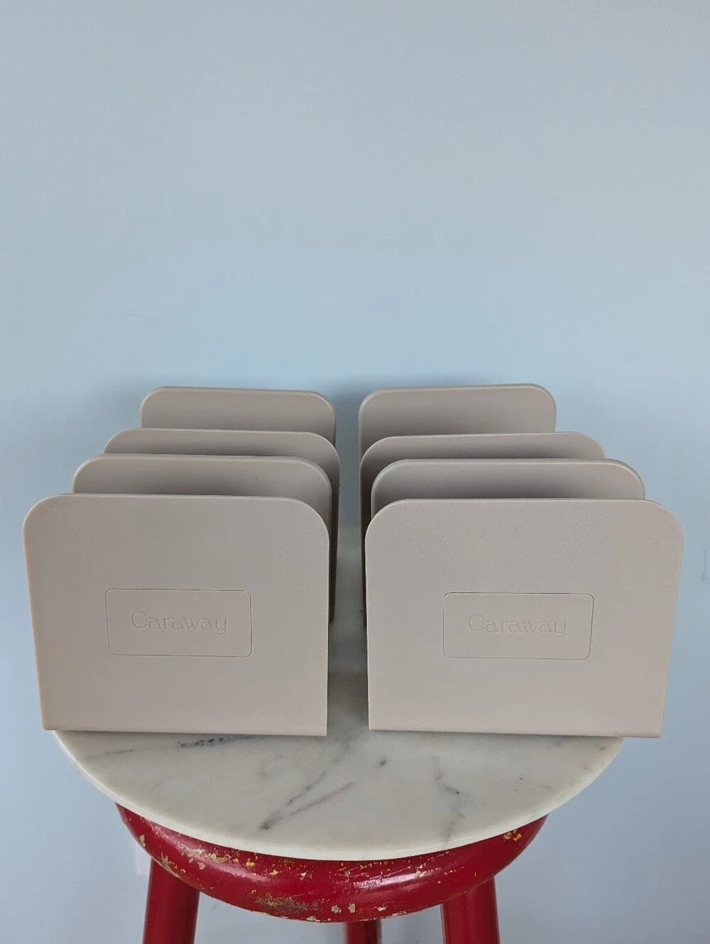 Caraway Set Of 4 Beige Magnetic Pot Pan Organizer Storage Dividers